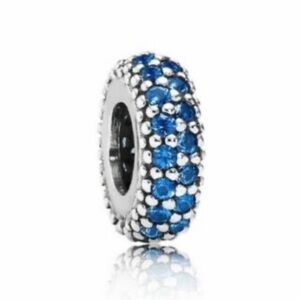 Pandora Blue CZ Sparkle Spacer Inspiration Within Sparkly Bead Charm
